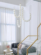 Qaline Acrylic Chandelier-Moonnatur