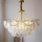 Celestrel Glass Chandelier-Moonnatur