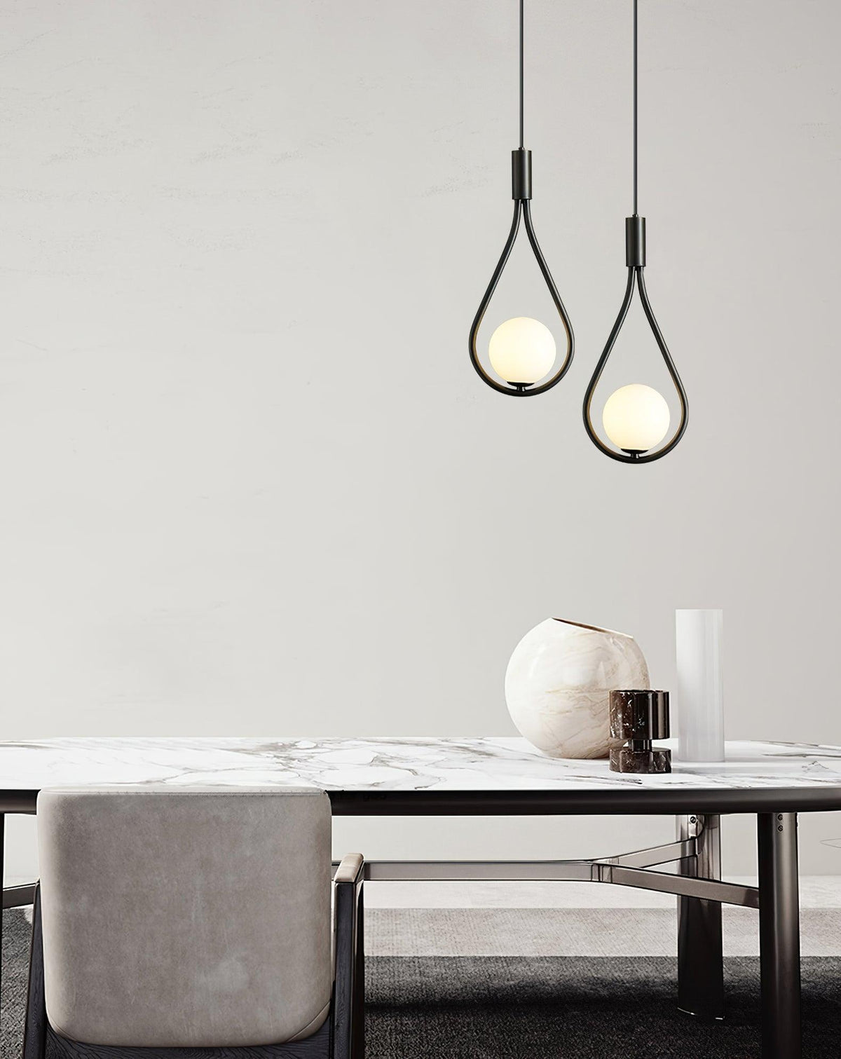Perenelle Glass Pendant Light-Moonnatur
