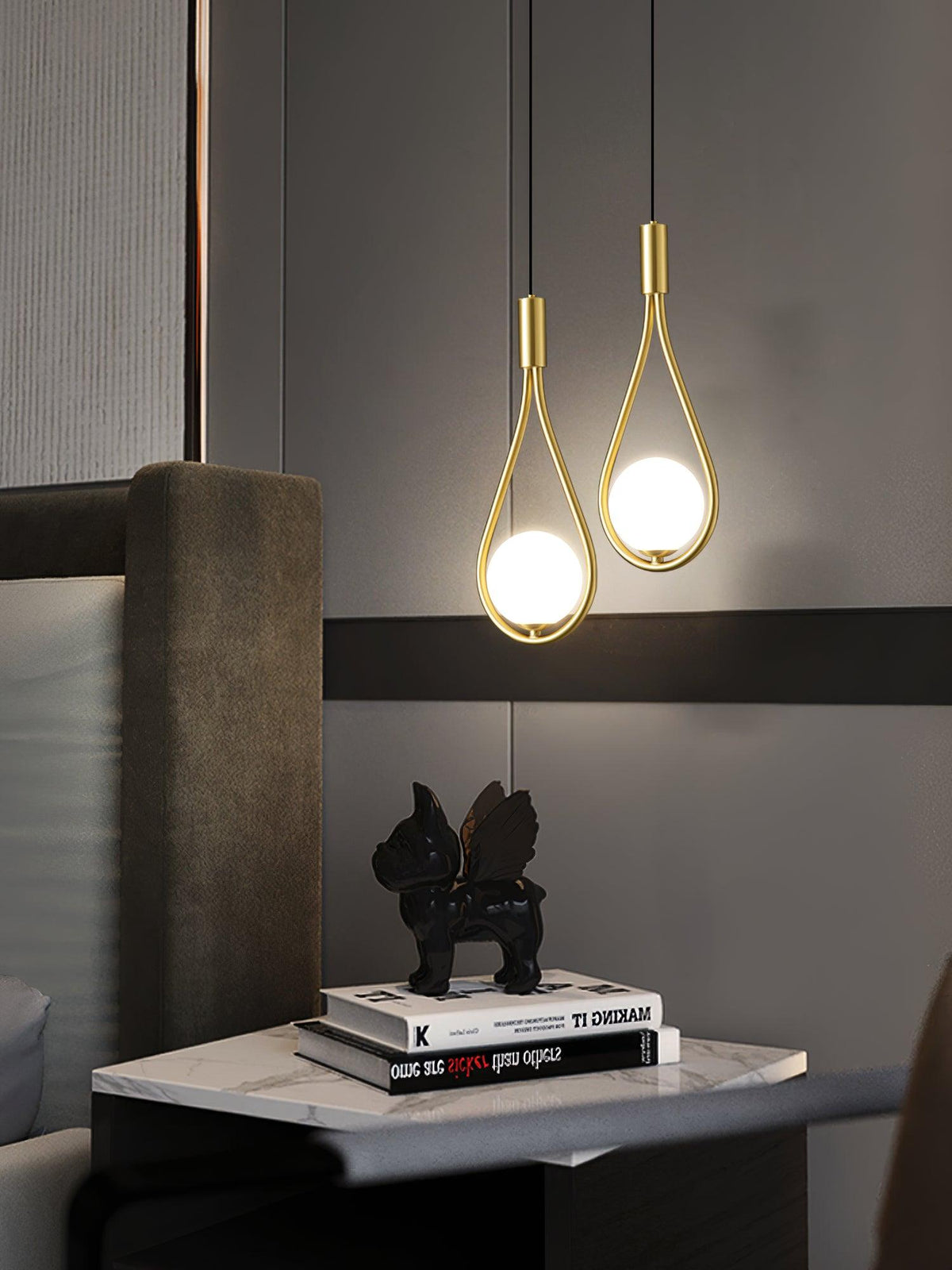Perenelle Glass Pendant Light-Moonnatur