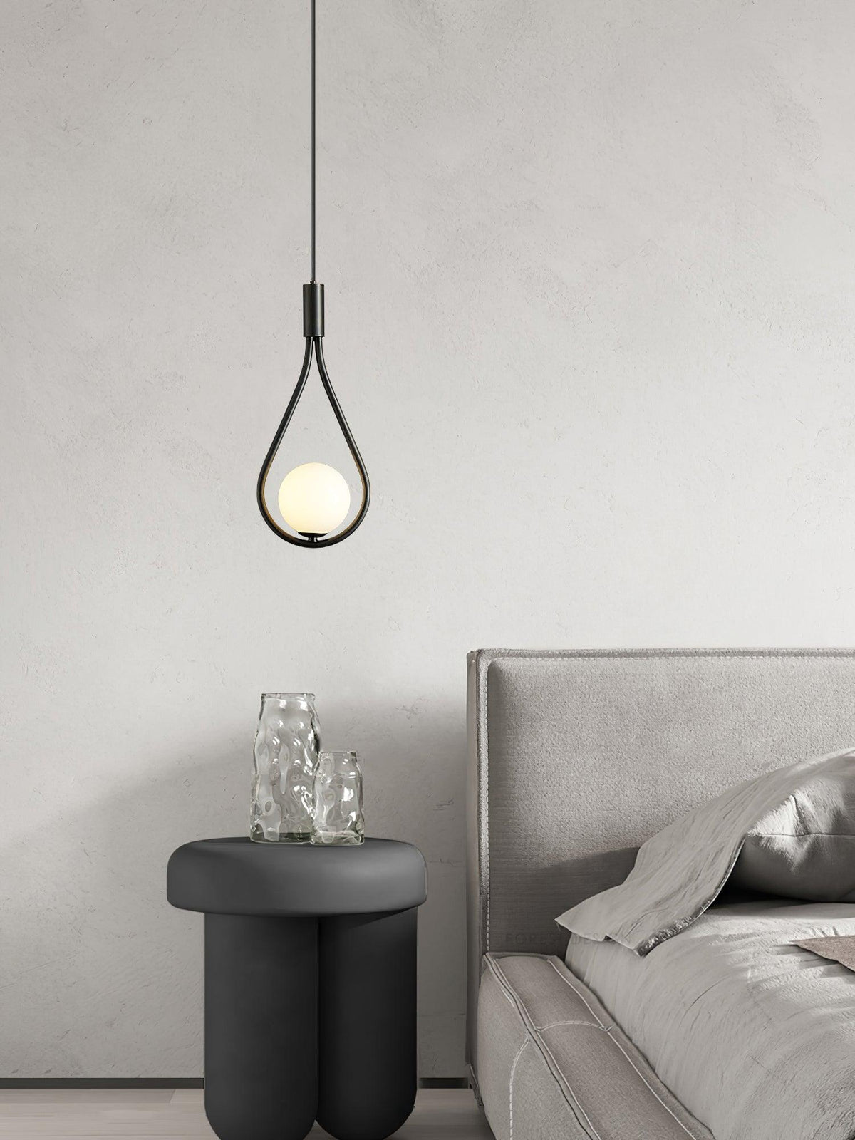 Perenelle Glass Pendant Light-Moonnatur