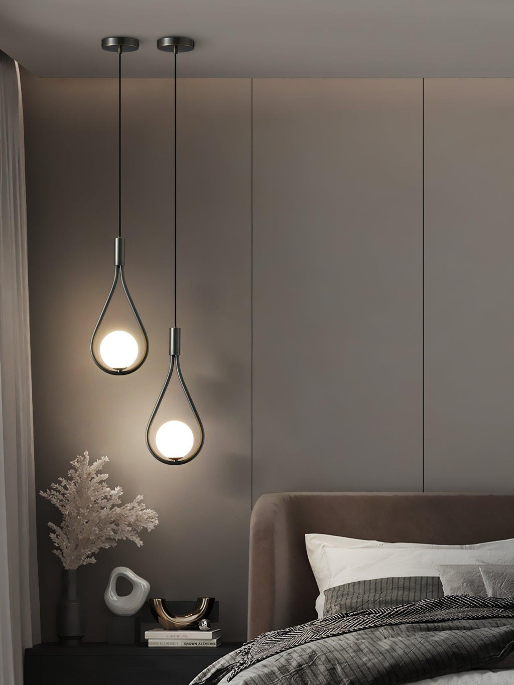 Perenelle Glass Pendant Light-Moonnatur