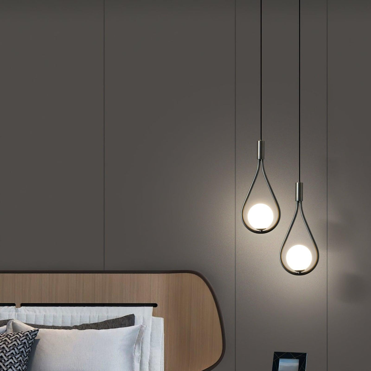 Perenelle Glass Pendant Light-Moonnatur