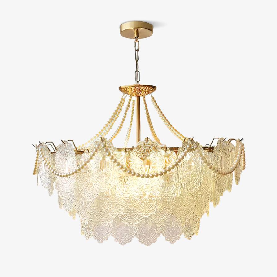 Celestrel Glass Chandelier-Moonnatur