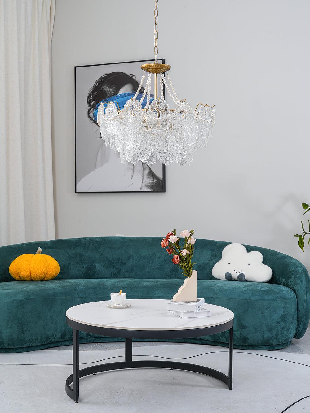 Celestrel Glass Chandelier-Moonnatur