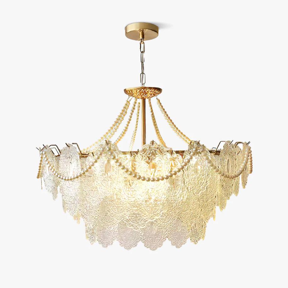 Celestrel Glass Chandelier-Moonnatur