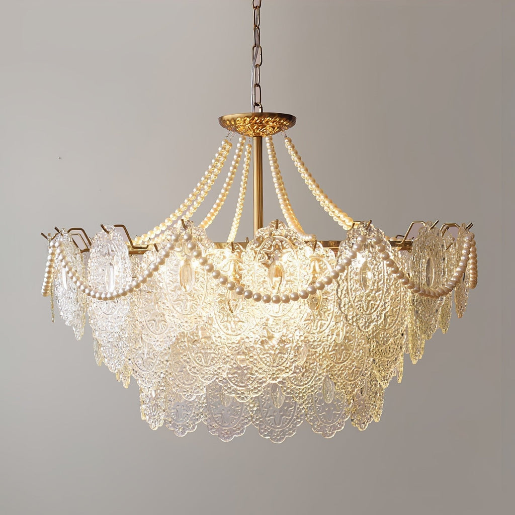 Celestrel Glass Chandelier-Moonnatur