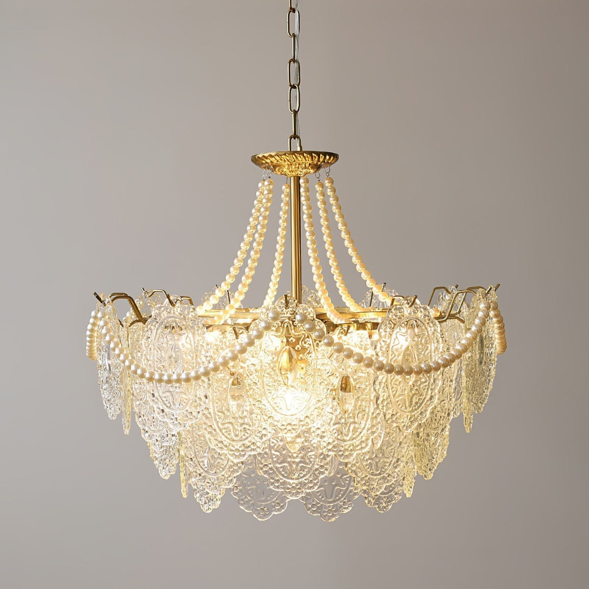 Celestrel Glass Chandelier-Moonnatur