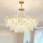 Celestrel Glass Chandelier-Moonnatur