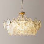 Celestrel Glass Chandelier-Moonnatur