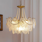Celestrel Glass Chandelier-Moonnatur
