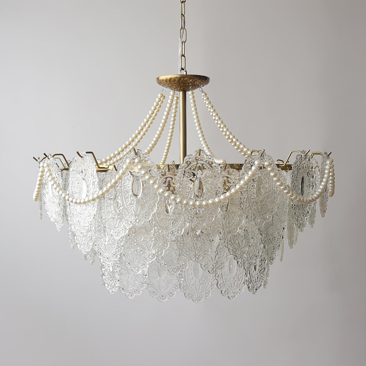 Celestrel Glass Chandelier-Moonnatur