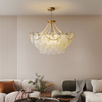 Celestrel Glass Chandelier-Moonnatur