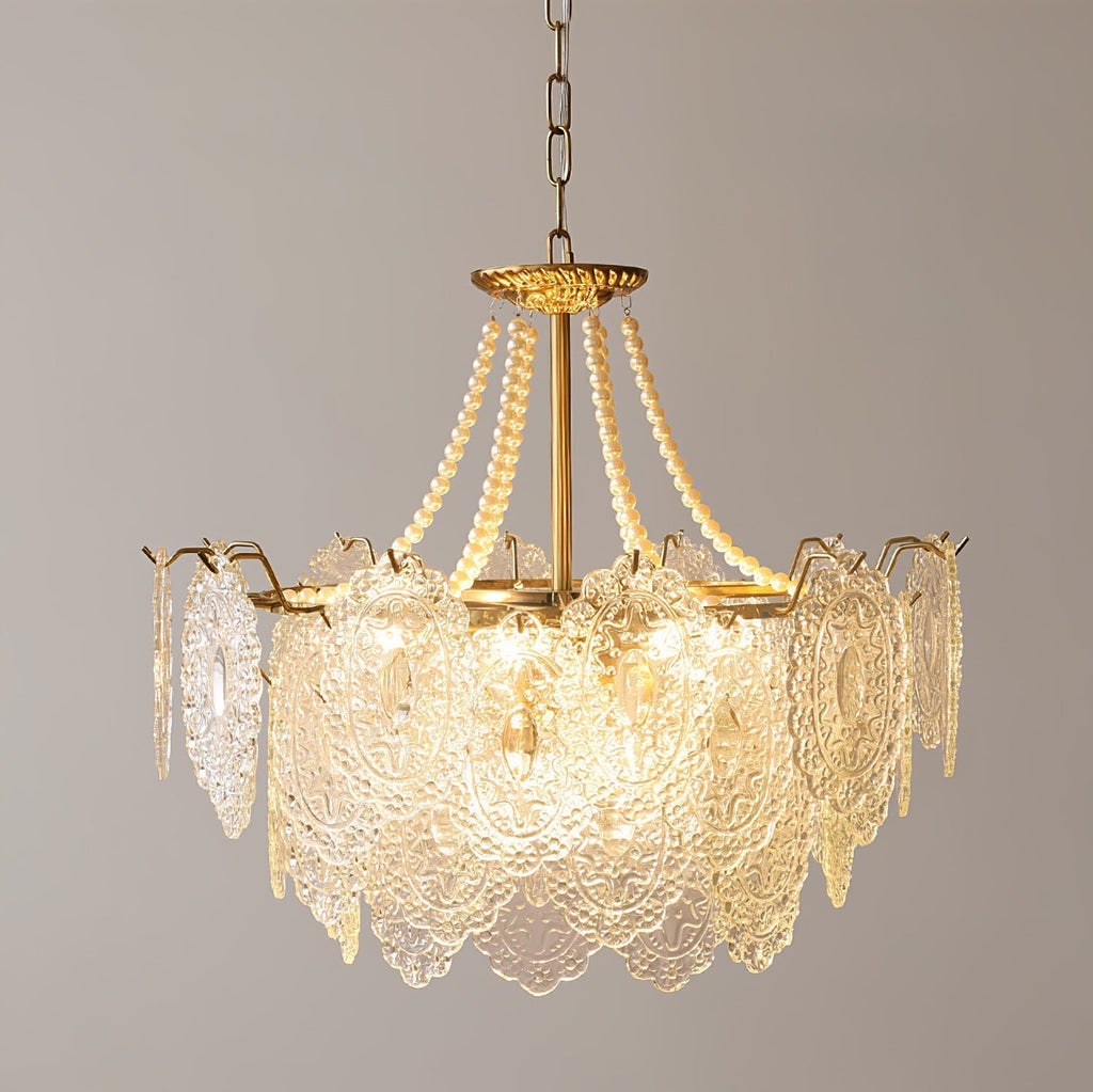 Celestrel Glass Chandelier-Moonnatur