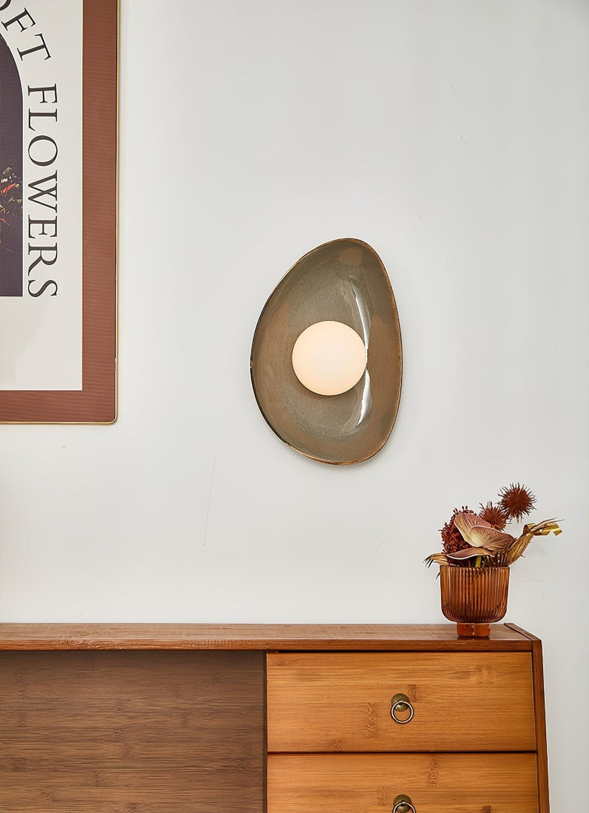 Berwinena Ceramic Wall Light-Moonnatur