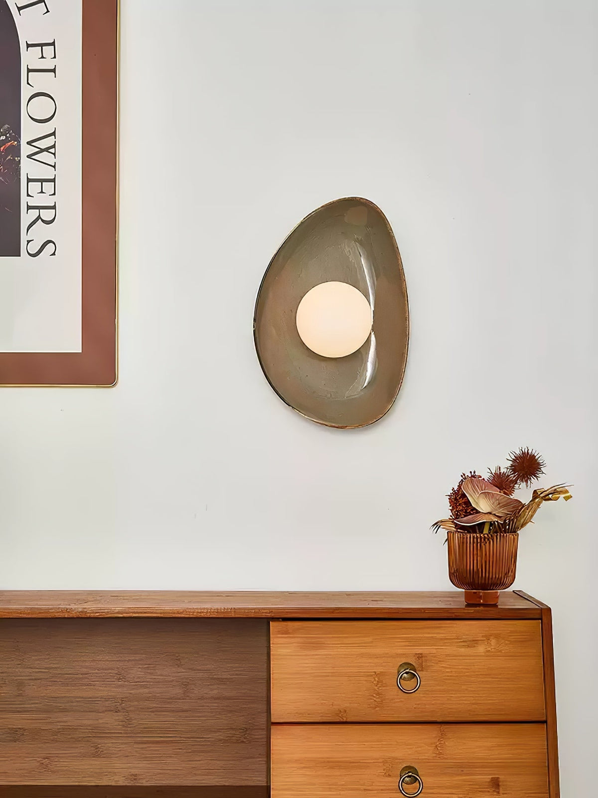 Berwinena Ceramic Wall Light-Moonnatur