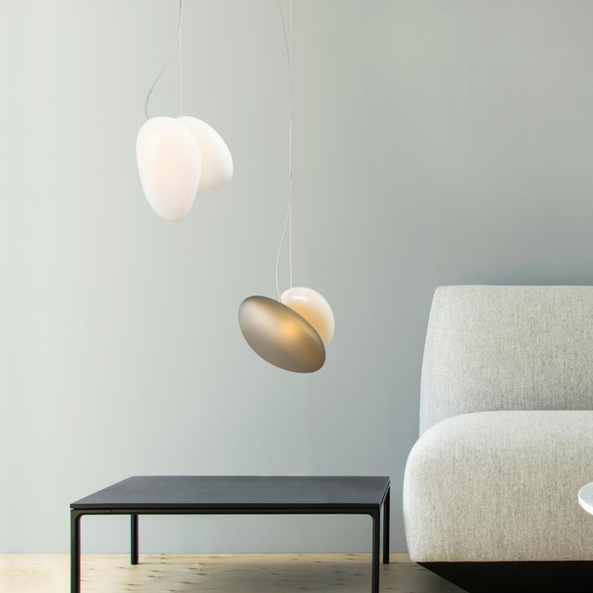 Brackia Glass Pendant Light-Moonnatur