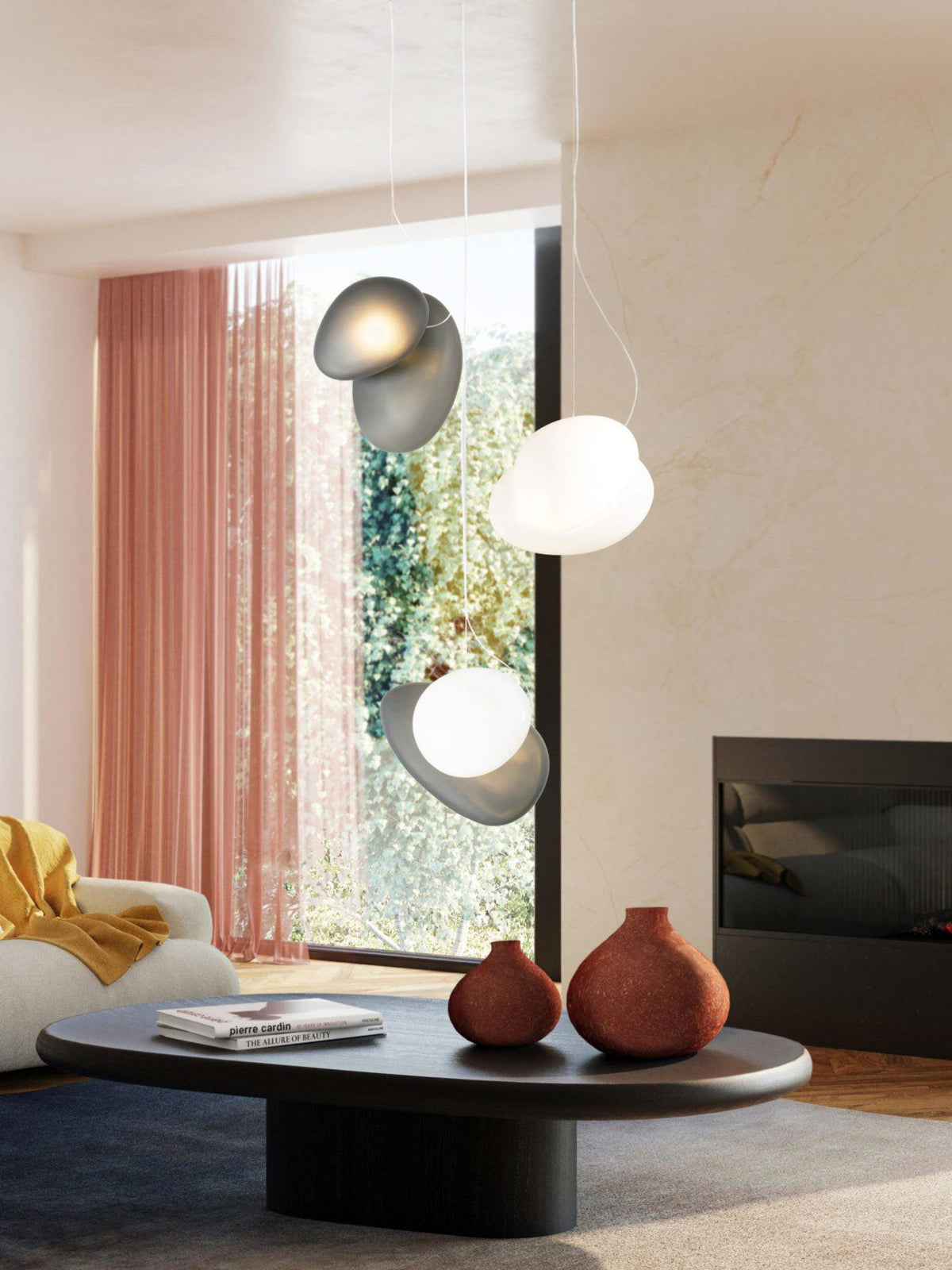 Brackia Glass Pendant Light-Moonnatur