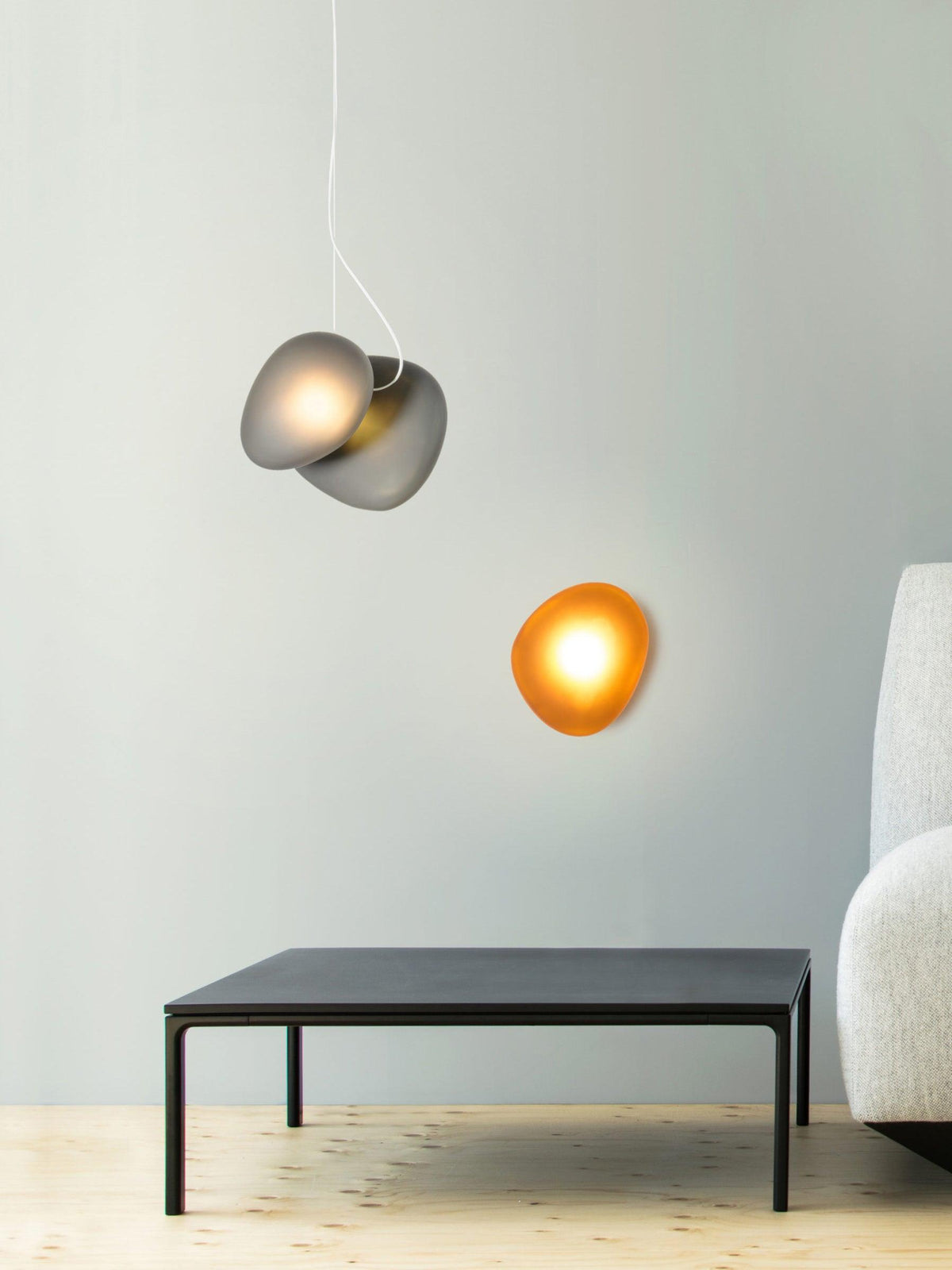Brackia Glass Pendant Light-Moonnatur