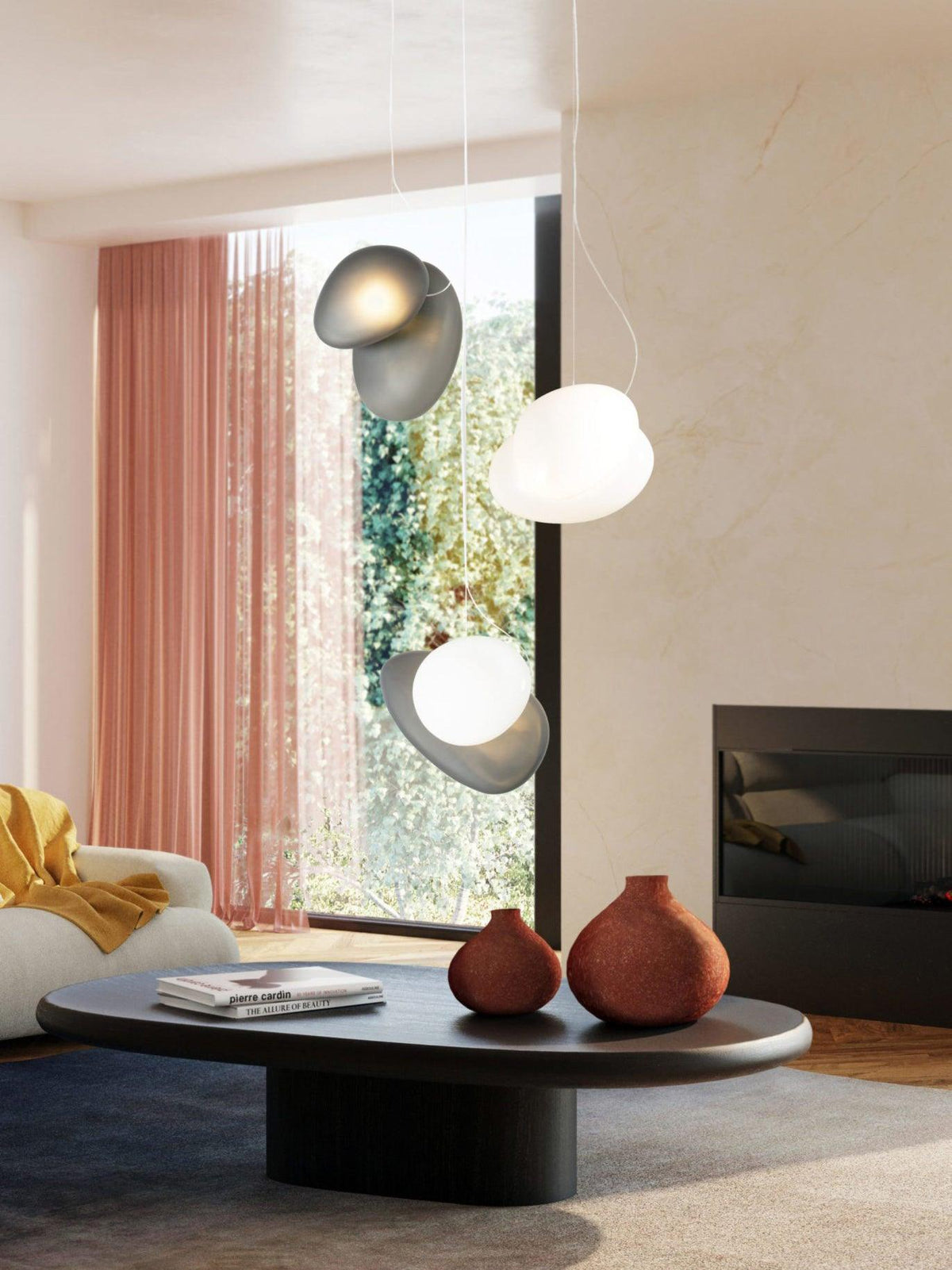 Brackia Glass Pendant Light-Moonnatur