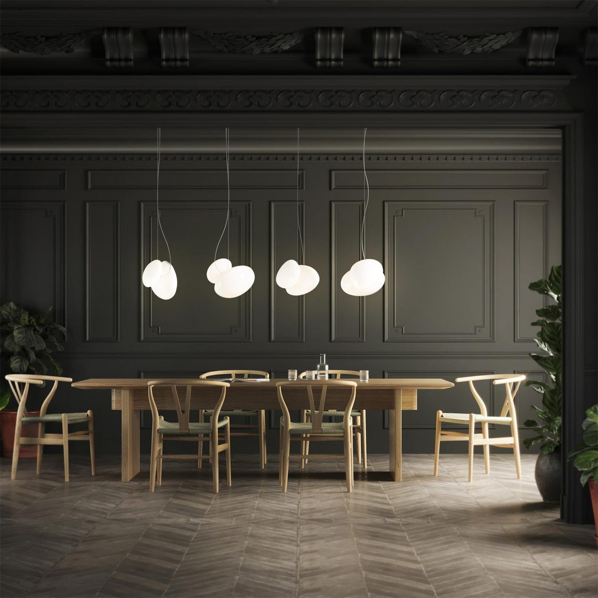 Brackia Glass Pendant Light-Moonnatur
