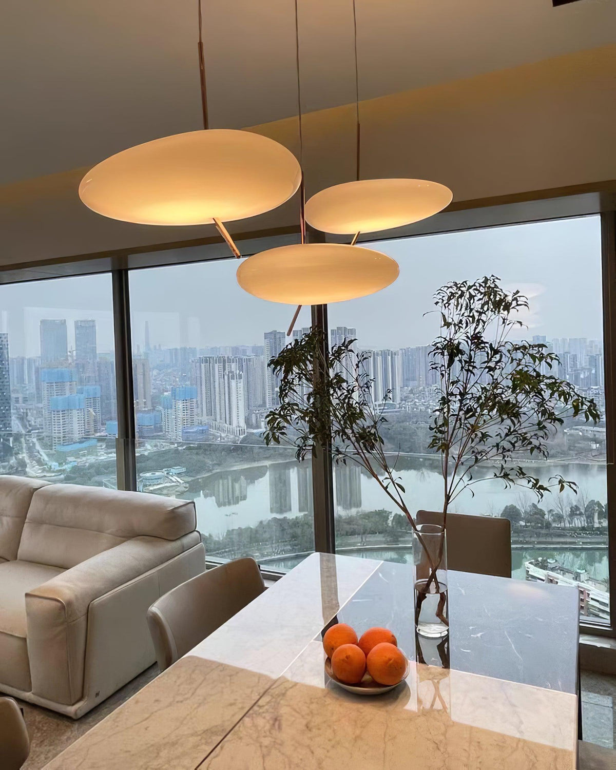 Valenara Glass Pendant Light-Moonnatur
