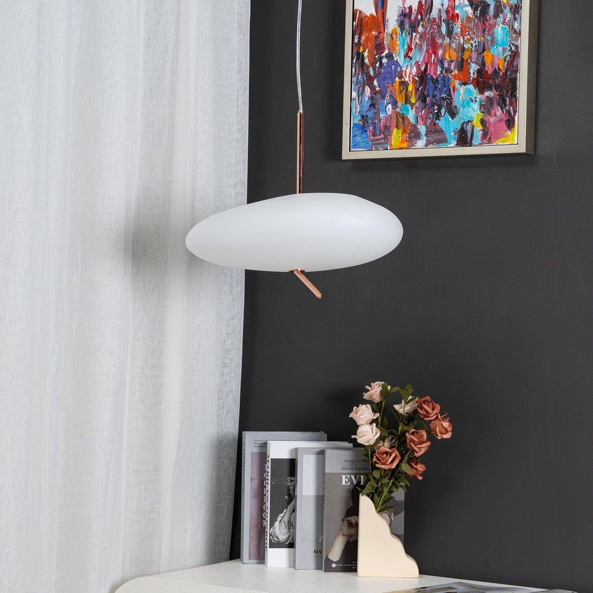 Meldenenora Metal Pendant Light-Moonnatur