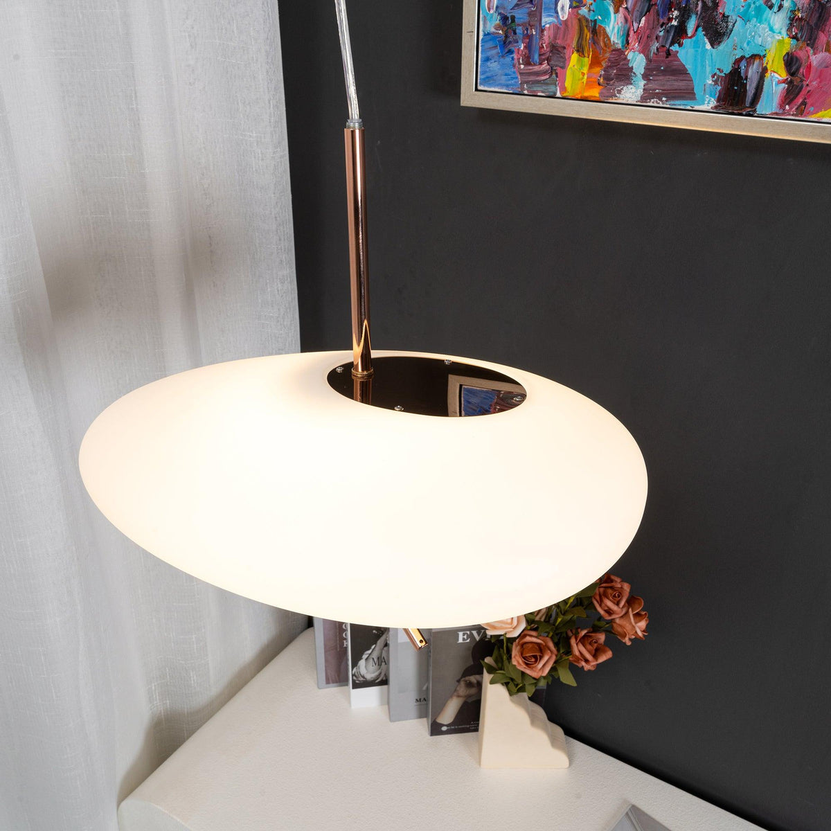 Meldenenora Metal Pendant Light-Moonnatur
