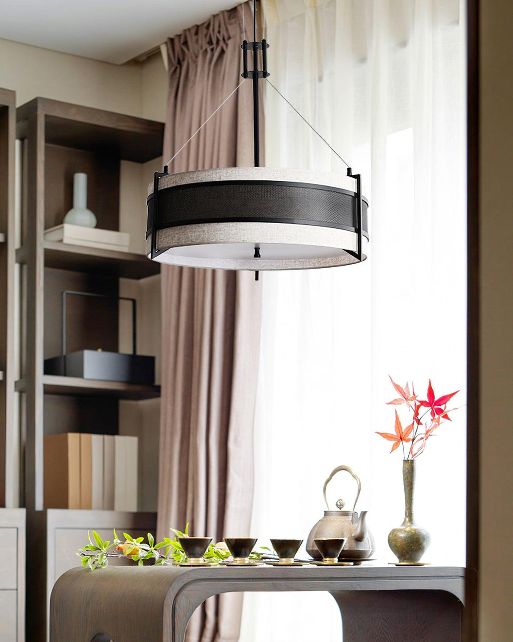 Aldenella Fabric Chandelier-Moonnatur