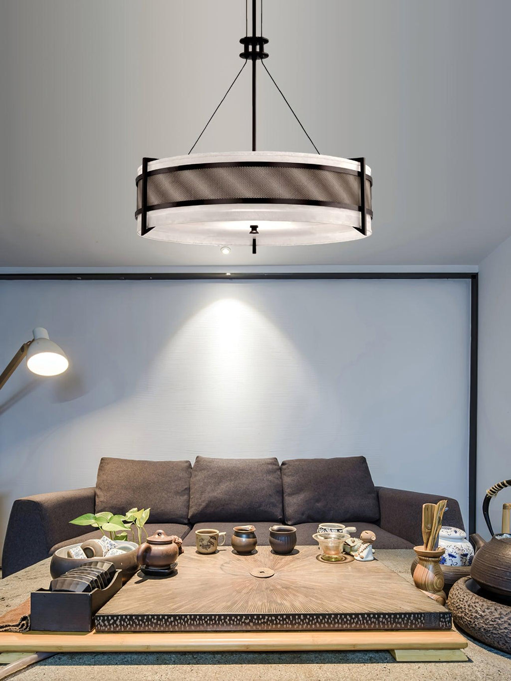 Aldenella Fabric Chandelier-Moonnatur