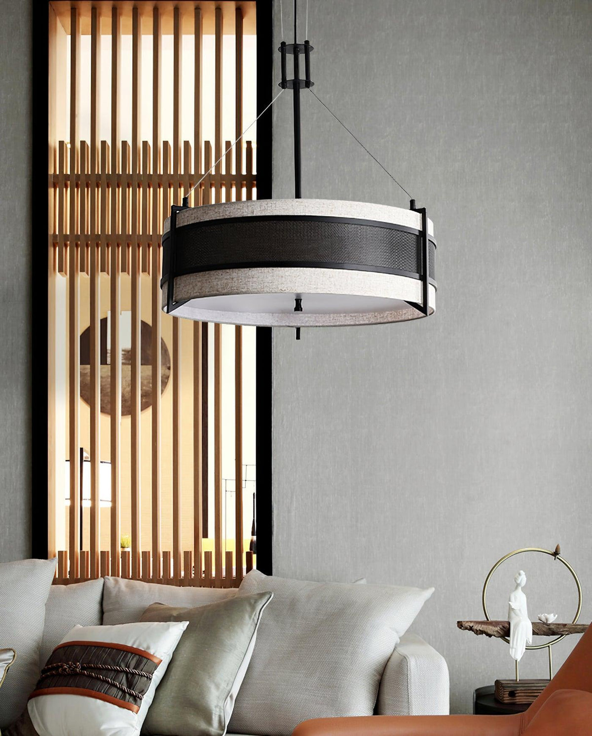 Aldenella Fabric Chandelier-Moonnatur