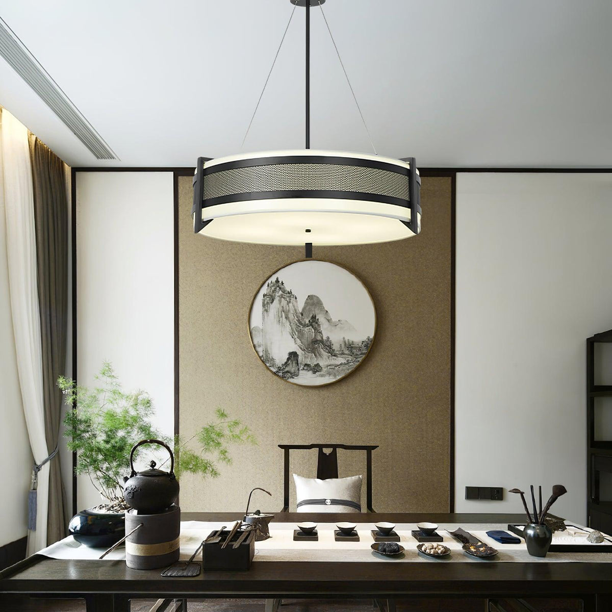 Aldenella Fabric Chandelier-Moonnatur