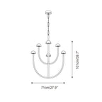 Urenwood Alabaster Chandelier-Moonnatur
