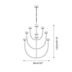 Urenwood Alabaster Chandelier-Moonnatur