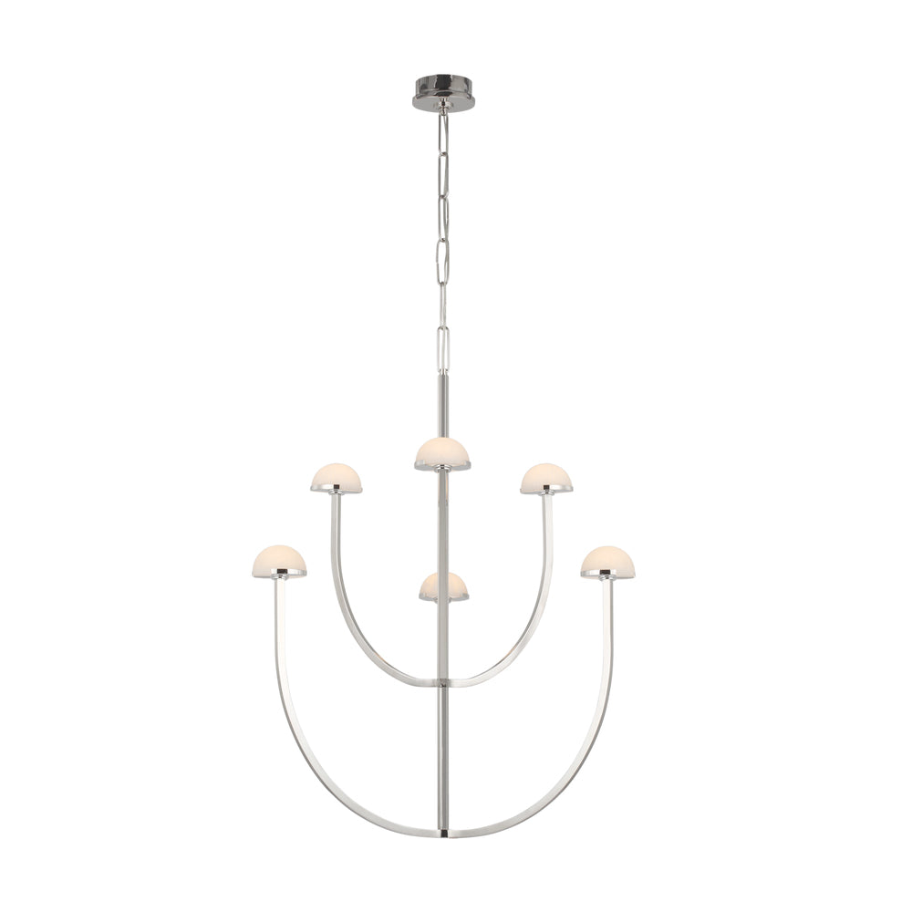 Urenwood Alabaster Chandelier-Moonnatur