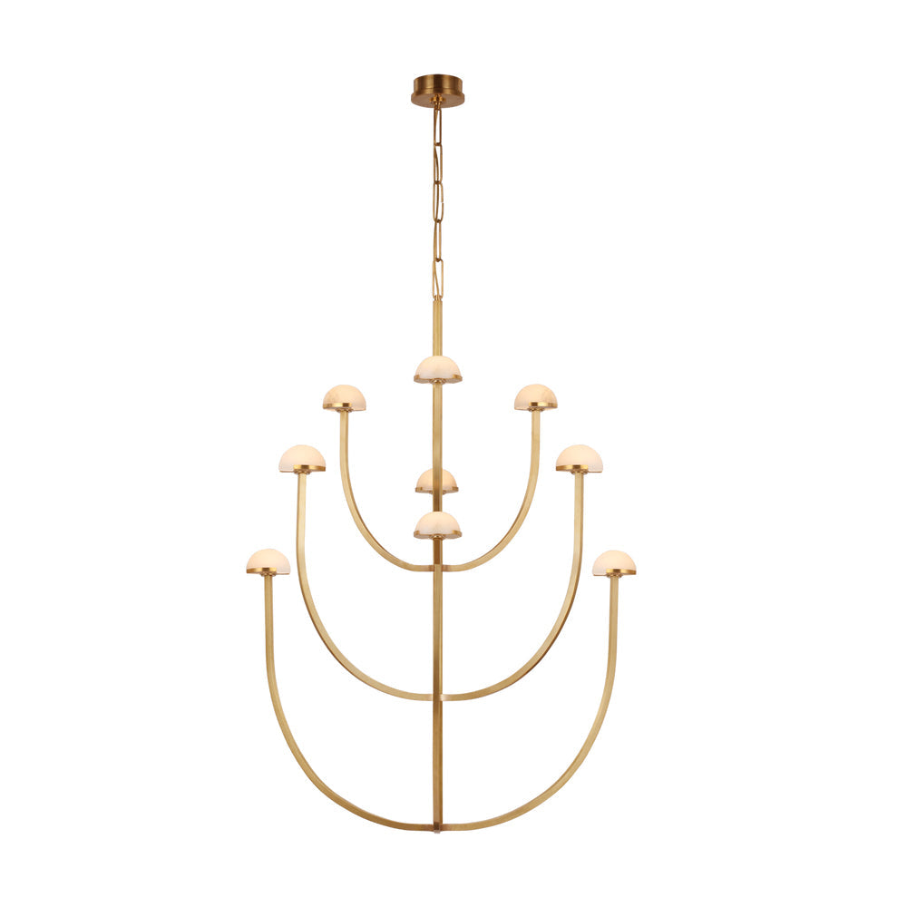 Urenwood Alabaster Chandelier-Moonnatur
