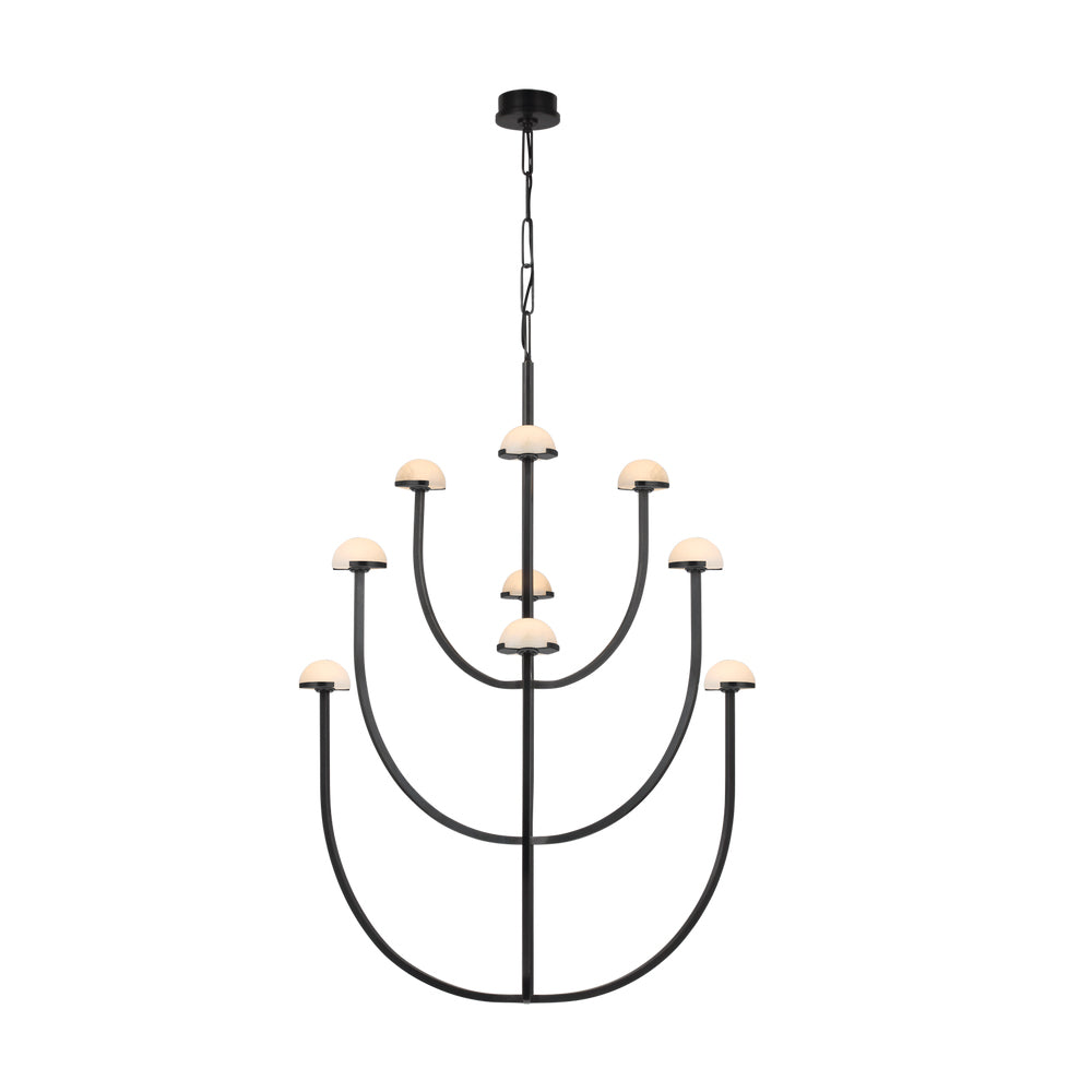 Urenwood Alabaster Chandelier-Moonnatur