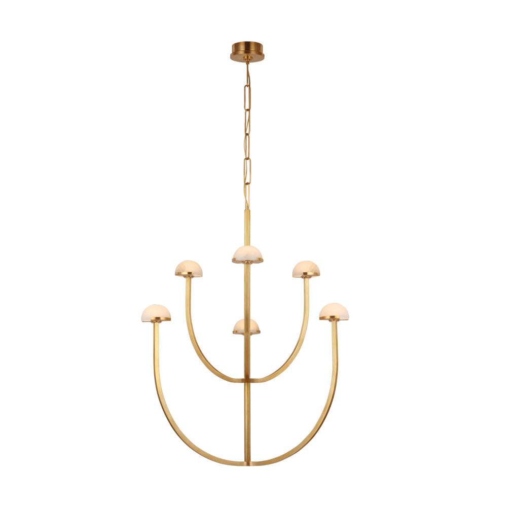 Urenwood Alabaster Chandelier-Moonnatur