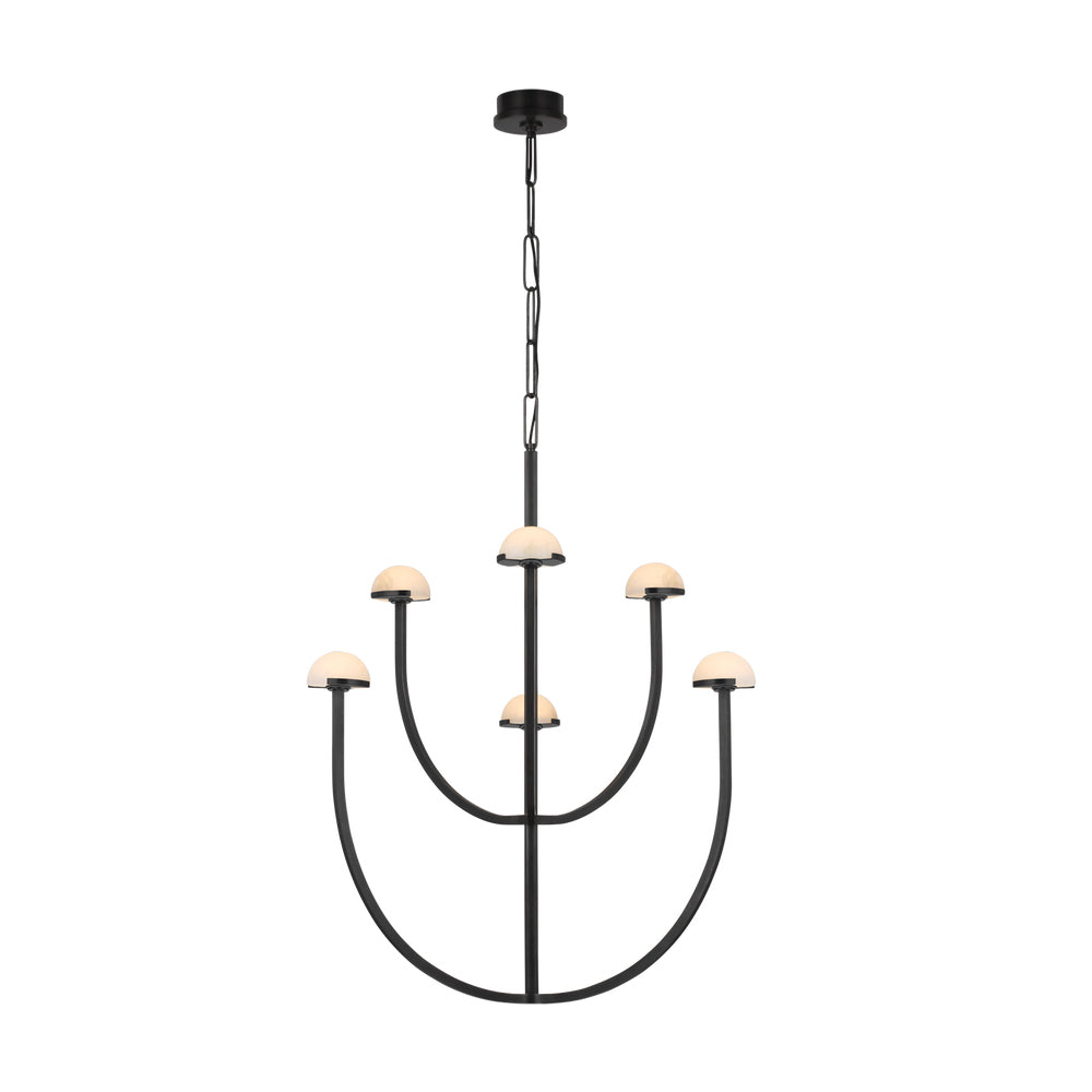 Urenwood Alabaster Chandelier-Moonnatur