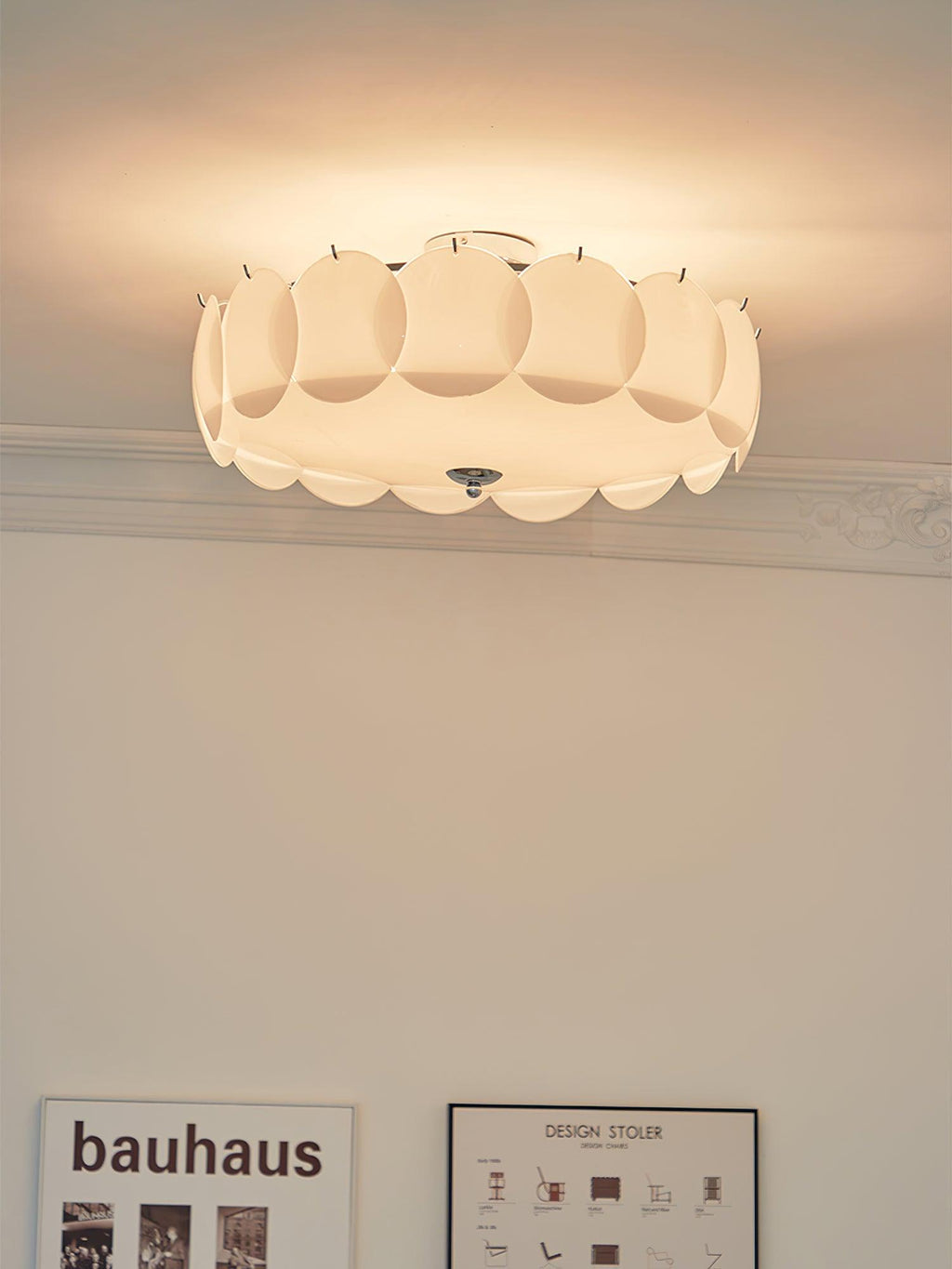 Helmara Glass Ceiling Light-Moonnatur