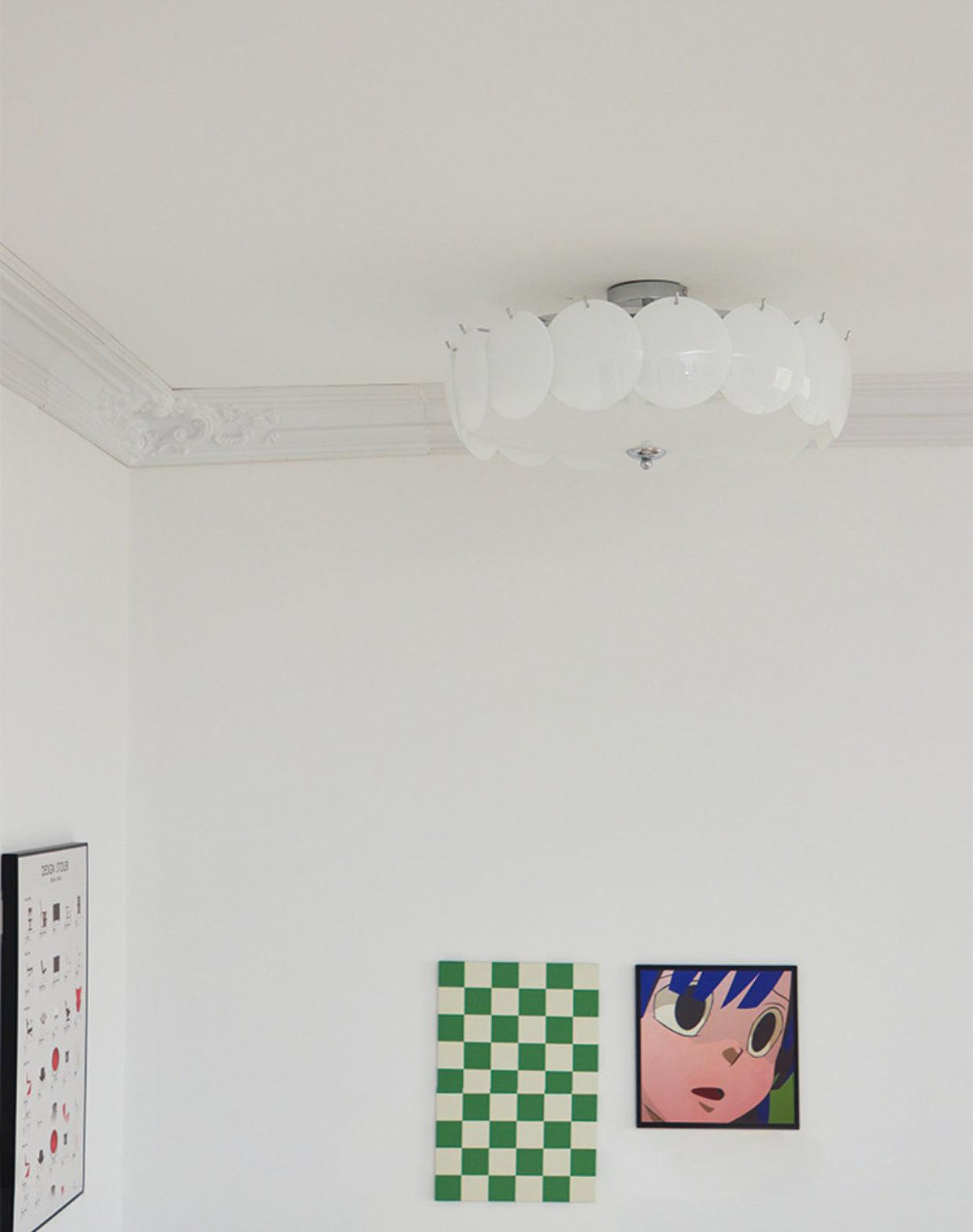 Helmara Glass Ceiling Light-Moonnatur