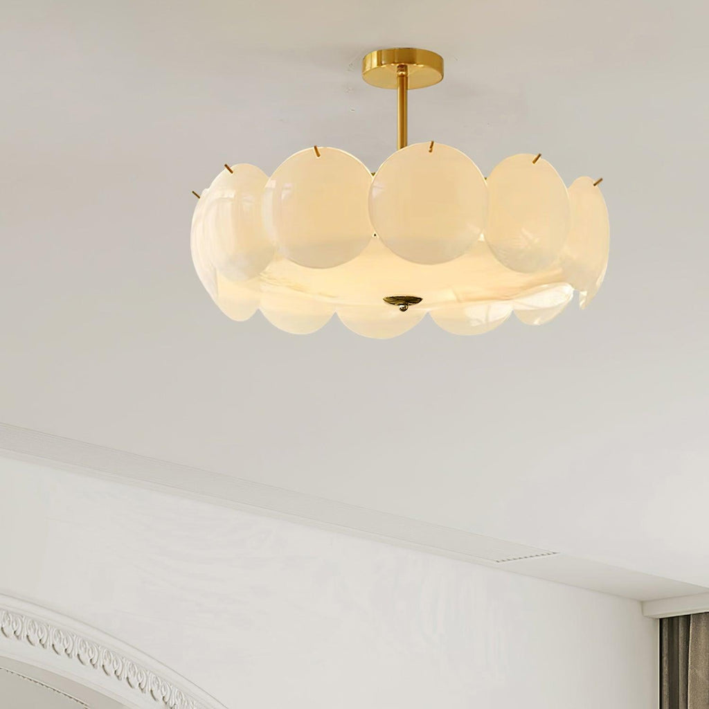 Helmara Glass Ceiling Light-Moonnatur