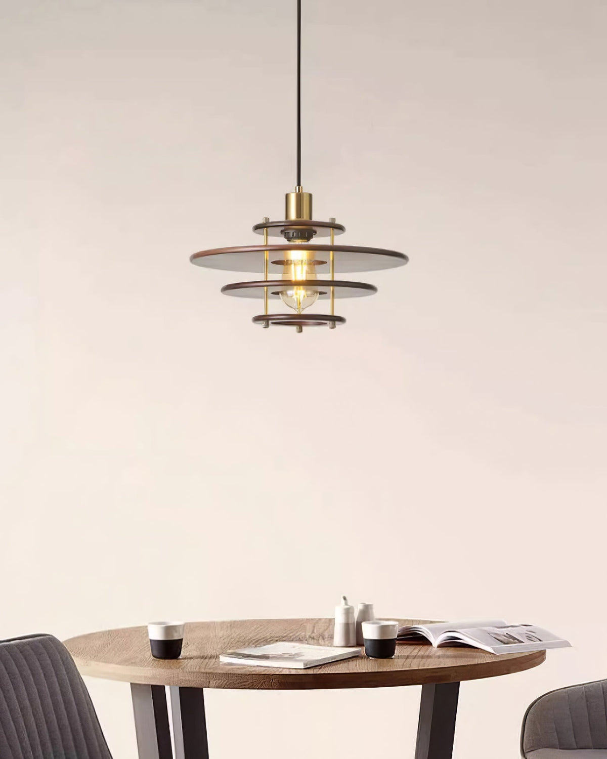 Oakenina Wood Pendant Light-Moonnatur