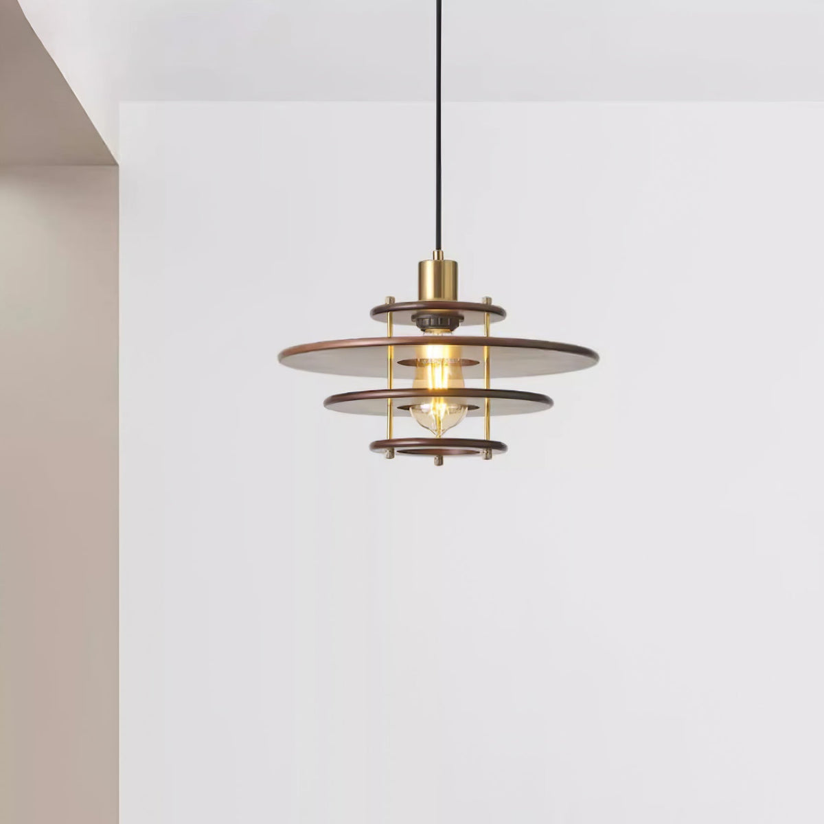 Oakenina Wood Pendant Light-Moonnatur
