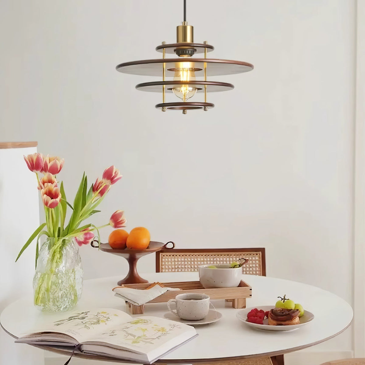 Oakenina Wood Pendant Light-Moonnatur
