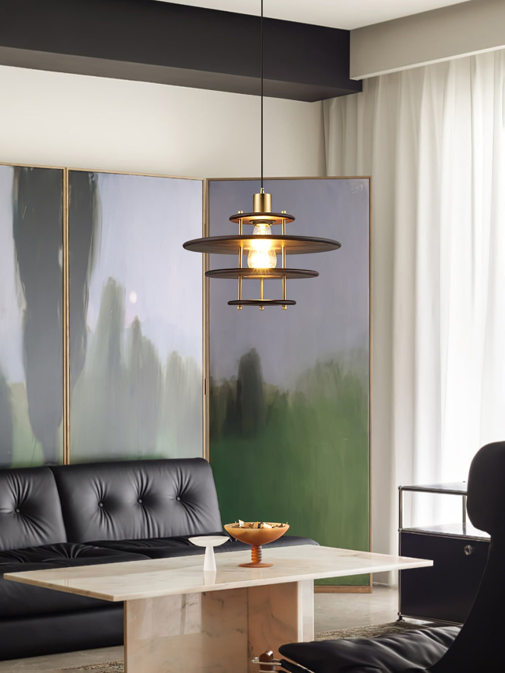 Oakenina Wood Pendant Light-Moonnatur