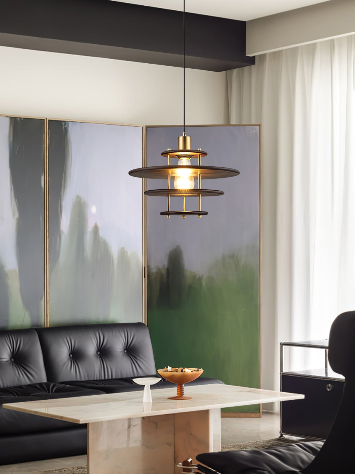 Oakenina Wood Pendant Light-Moonnatur