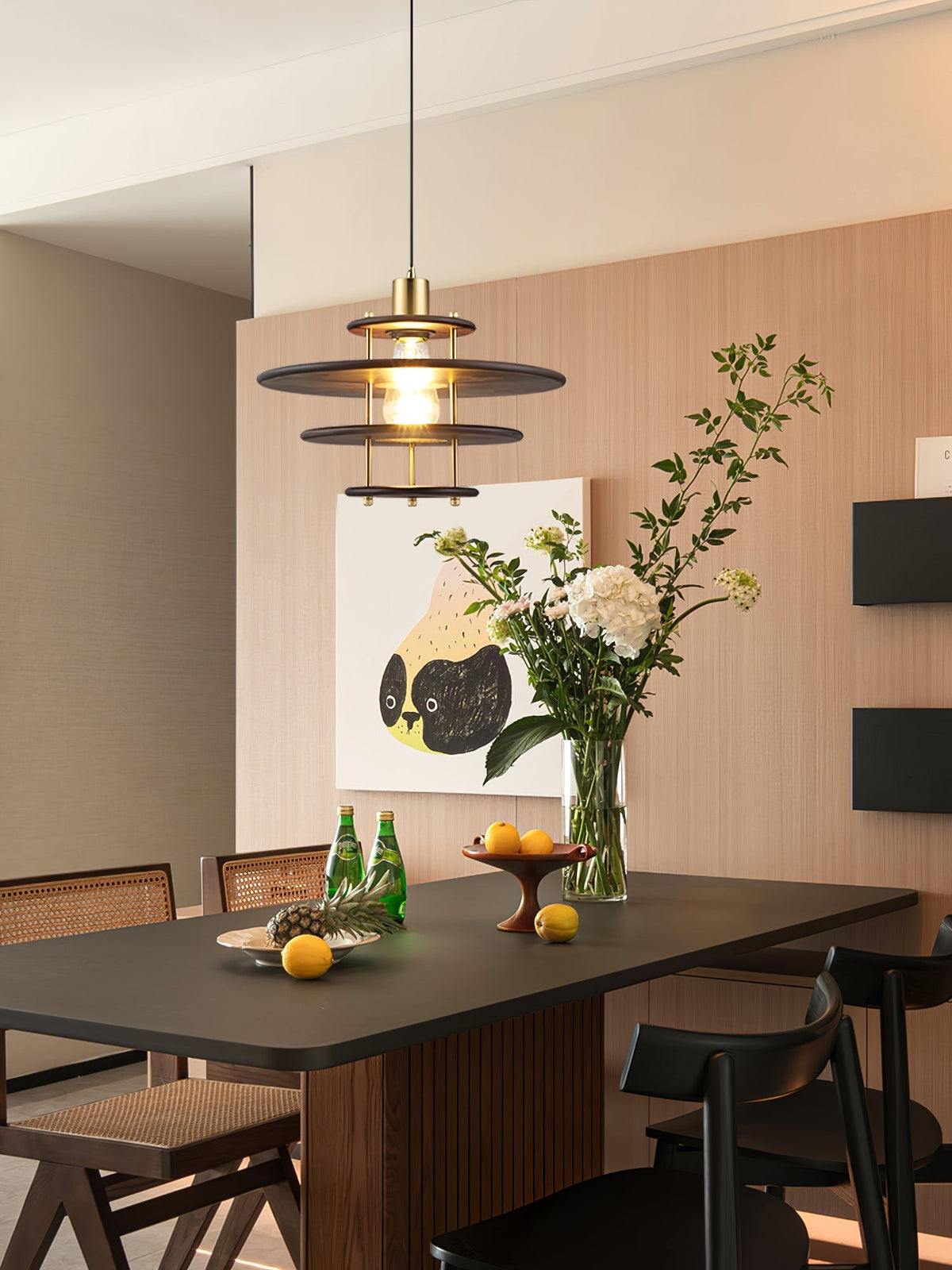 Oakenina Wood Pendant Light-Moonnatur