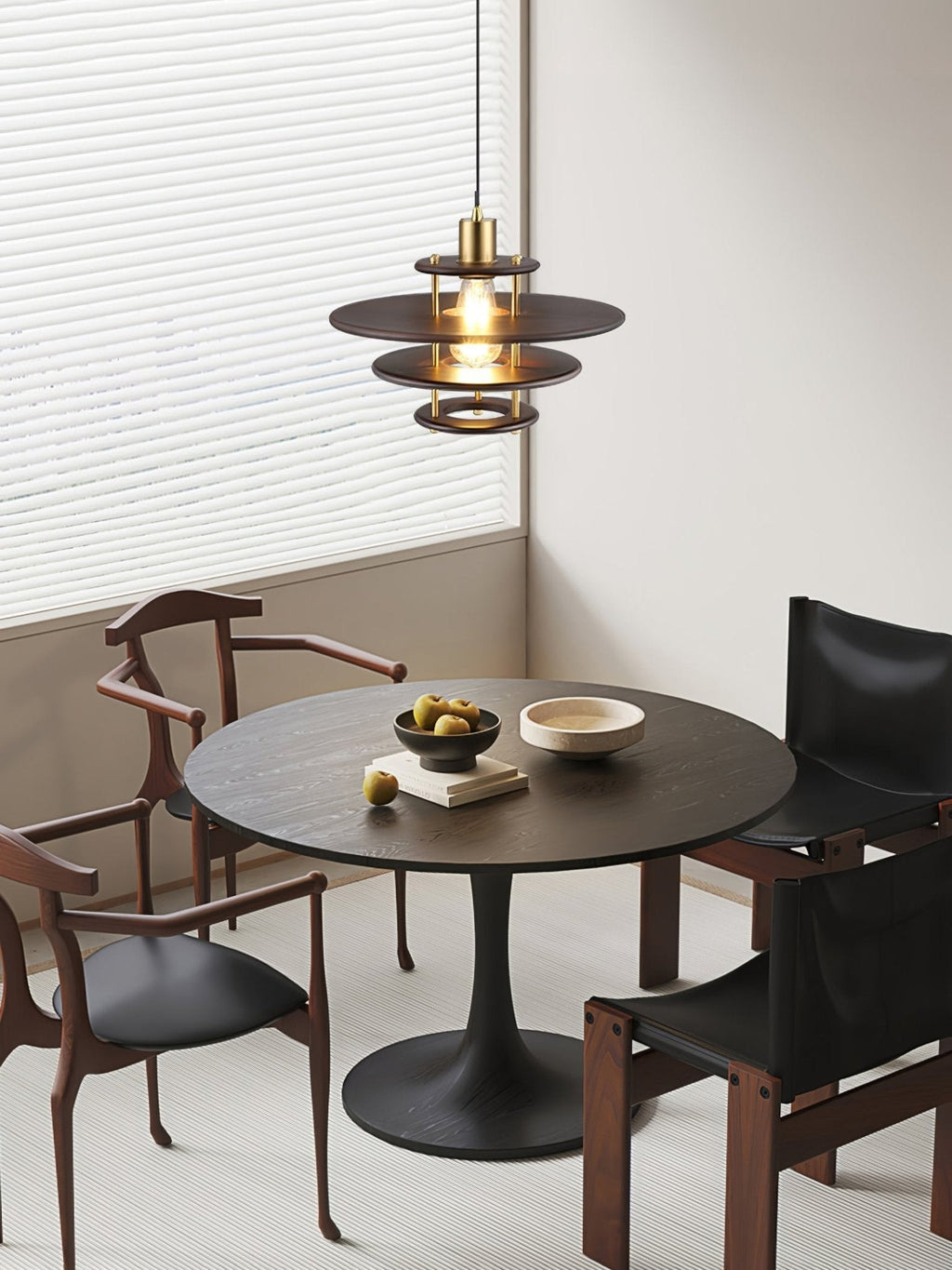 Oakenina Wood Pendant Light-Moonnatur