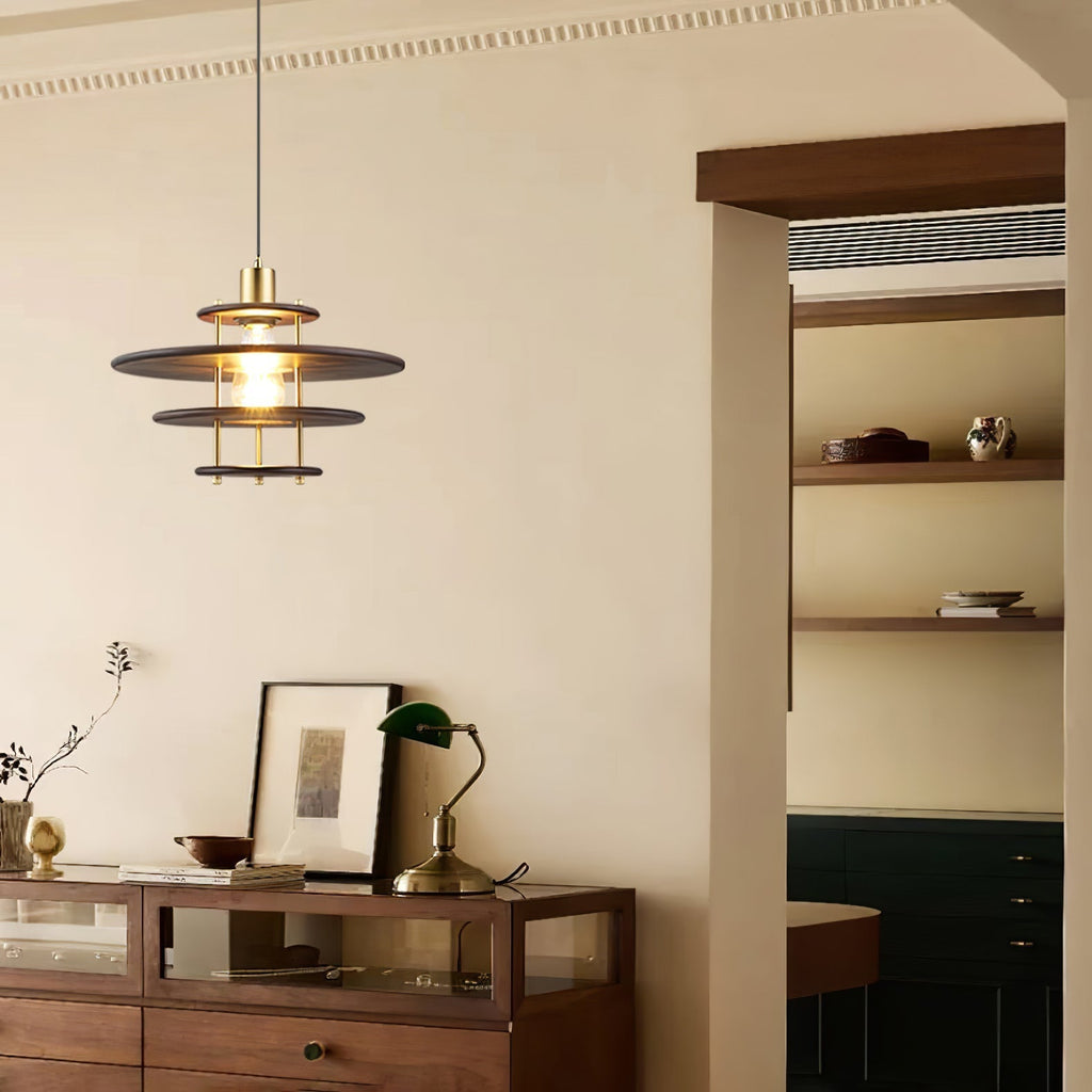 Oakenina Wood Pendant Light-Moonnatur